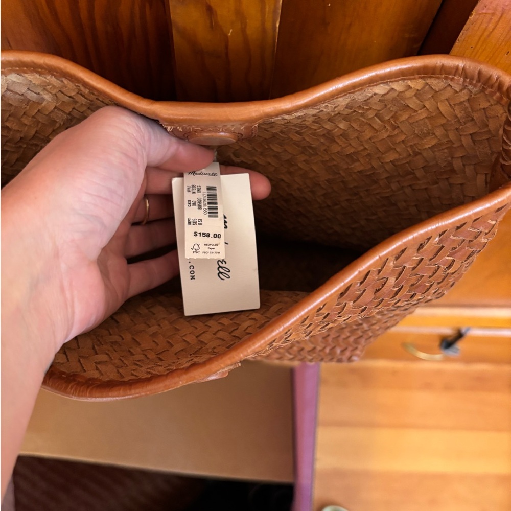 Madewell Signature Woven Shoulder Bag Burnt Sienna - Picture 3 of 4